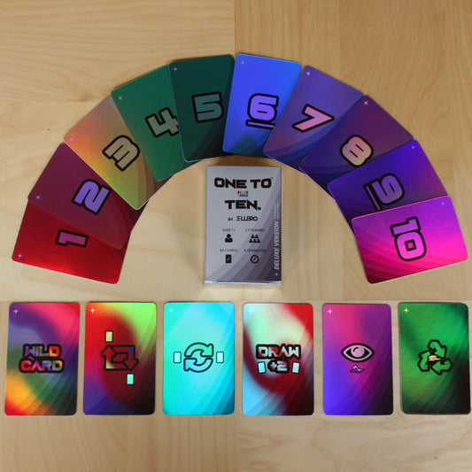 The deluxe version of ONE TO TEN the card game.