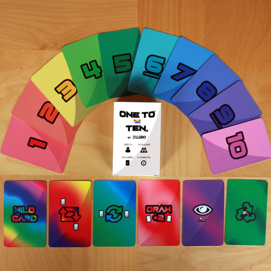 The original version of ONE TO TEN the card game.