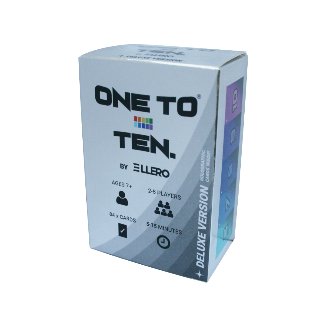 The deluxe version of ONE TO TEN the card game.